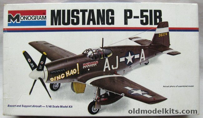 Monogram 1/48 P-51B Mustang - Col. James Howard 'Ding Hao' -  Bagged, 6952 plastic model kit